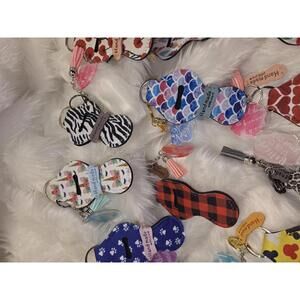 Assorted Handmade Lip Balm Holder Keychains